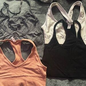 Set of Five Sports Bras in Various Colors